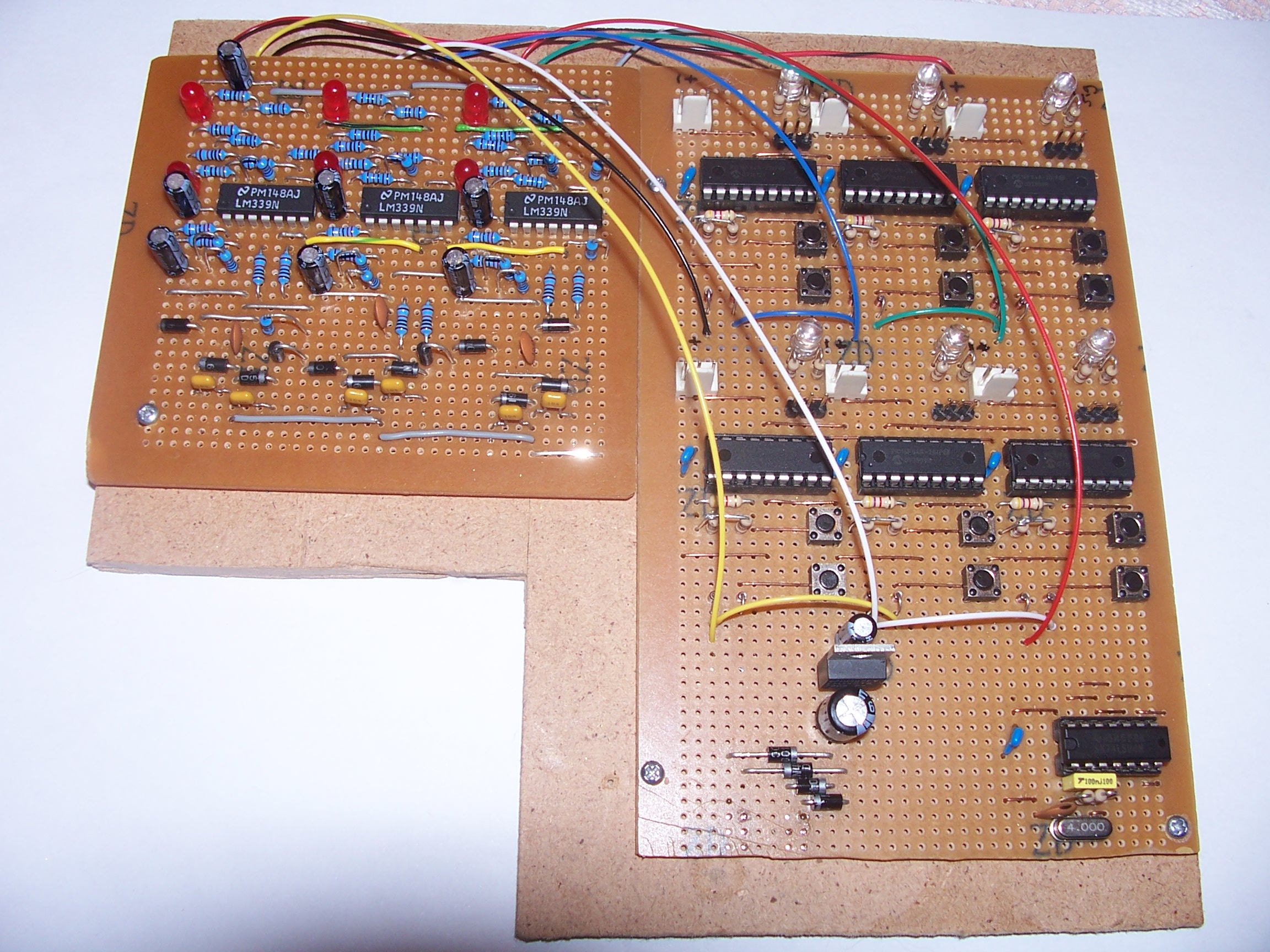 Detector Board Interfaced with Signal Drive Board